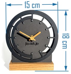 Dekorstudio Drevené stolové hodiny Black Oak 2