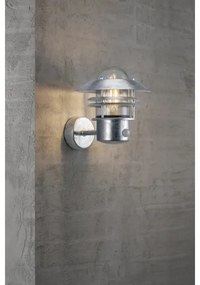 Nordlux - Vonkajšie nástenné svietidlo so senzorom BLOKHUS 1xE27/60W/230V IP54