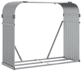 Držiak na polená bledosivý 120x45x100 cm pozinkovaná oceľ