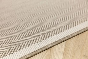 Šnúrkový obojstranný behúň Brussels 205681/10610 Linen krémový / béžový