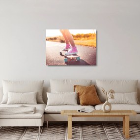 Sklenený obraz skateboardu (70x50 cm)