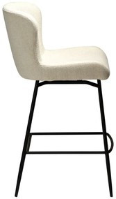 Krémovobiela čalúnená barová stolička (výška sedadla 67,5 cm) Glam – DAN-FORM Denmark