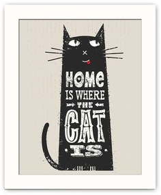 Dekoratívny obraz Cat, 28,5 × 23,5 cm