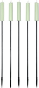LED záhradné fakle, 5 ks