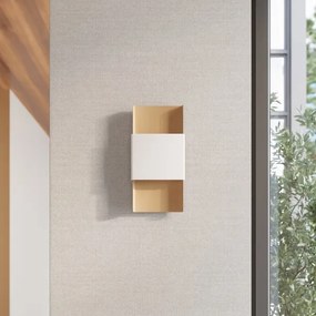 Sollux SL.1353 - Nástenné svietidlo DURLIN 2xG9/8W/230V zlatá/biela