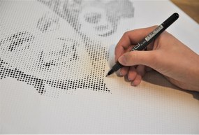 Gario Bodkovanie Vybodkuj si svoju fotku! Rozmery: 40 x 50 cm, Rámovanie: S vnútorným rámom, Farba bodiek: Čierna