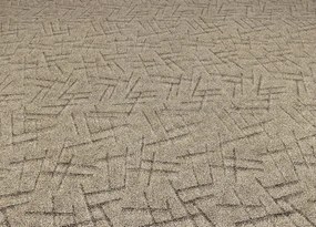 Koberce Breno Metrážny koberec NICOSIA 44, šíře role 400 cm, hnedá