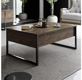 Asir Konferenčný stolík LUXE 40x90 cm orech/čierna 618BLY1126