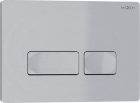 Mexen Tex 04 splachovacie tlačidlo, matný chróm - 6104-04