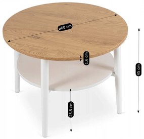 PROXIMA.store - Dizajnový konferenčný stolík PAULO FARBA: čierna, Materiál: orech