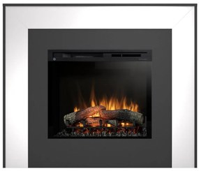Elektrický krb Zuni 28 čierny/biely