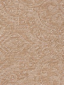 NORTHRUGS, Kusový koberec Duet Rosel 106252 Beige/White kruh - na von aj na doma, 160x160 (priemer) kruh, béžová, chodba / predsieň