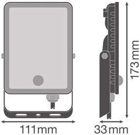 Ledvance - LED Vonkajší reflektor so senzorom FLOODLIGHT LED/20W/230V 6500K IP65