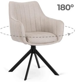 PROXIMA.store - Čalúnená otočná stolička MUMBAI FARBA: hnedá