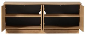 TV stolík z dubového dreva v prírodnej farbe 133x52x45 cm Zuma – WOOOD
