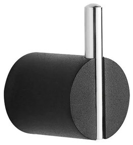 Mexen príslušenstvo, Aron držiak na uterák, 1-háčik, čierna/chrom, 7088135-07