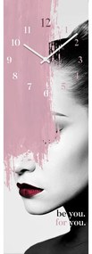 Sklenené nástenné hodiny Be you - Styler