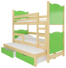 Poschodová detská posteľ 180x75 cm. Akcia -20%. Vlastná spoľahlivá doprava až k Vám domov. 1052135