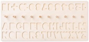 Didaktická doštička s počítaním, písmenami a číslicami