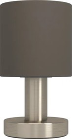 Eglo 31842 - Stolná lampa MONTETTO 1xE14/40W/230V hnedá/matný chróm