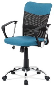 Autronic -  Kancelárska stolička Junior KA-V202 BLUE, modrá látka, čierna MESH