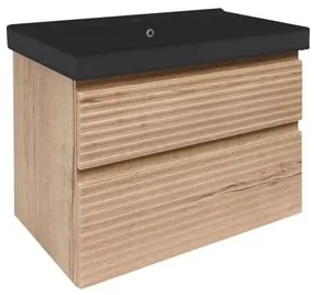 Kúpeľňová skrinka s umývadlom Naturel Savona 78x53x45 cm dub mat SAVONA280DHU1B