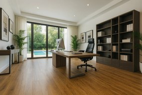 Beauflor, PVC podlaha - lino Blacktex Texas Oak 136L, na mieru, šíře 3m,4m, hnedá, filc, chodba / predsieň