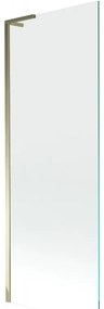 Mexen Next L, 1-krídlová vaňová zástena 70 x 150 cm, 6mm číre sklo, zlatý lesklý profil, 895-070-000-03-00-50