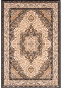 Svetlohnedý vlnený koberec 133x180 cm Charlotte – Agnella