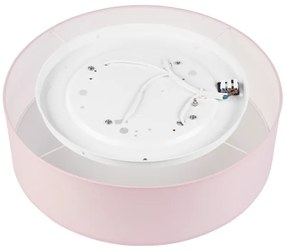 Stropné svietidlo SIRJA PASTEL DOUBLE 4xE27/15W/230V pr. 45 cm ružová