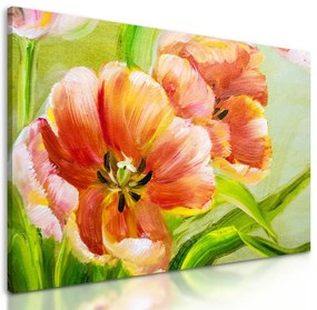 Obraz maľované tulipány