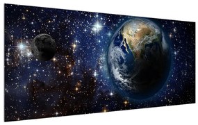 Vesmírny obraz planét (120x50 cm)