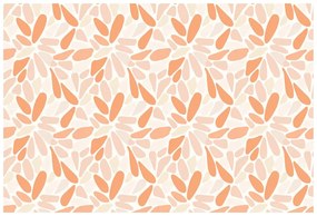 Samolepiaca tapeta oranžové abstraktné tvary