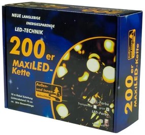Nexos 28572 Vianočné LED osvetlenie - 20 m, 200 MAXI LED diód, teple biela