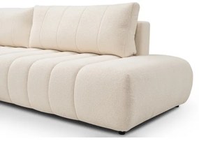 Rozkladacia rohová sedacia súprava do tvaru L DESIO, ľavá, béžová, s úložným priestorom