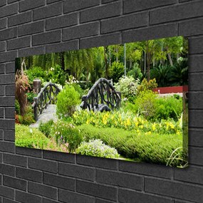 Obraz na plátne Botanická záhrada most umenie 140x70 cm