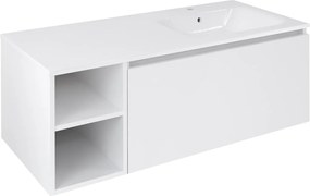 Sapho Sapho, LOREA skrinka 120x46x51,5cm (30P+90cm), pravá, biela matná, LE090-3131-R-04