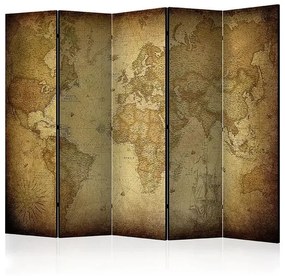 Paraván - Old map II [Room Dividers] Veľkosť: 225x172, Verzia: Jednostranný