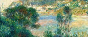 Obraz - Auguste Renoir, View of Monte Carlo from Cap Martin, reprodukcia (120x50 cm)