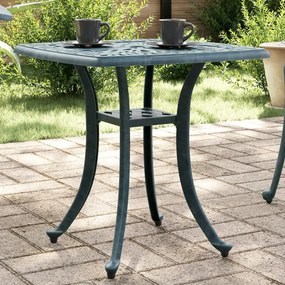 Záhradný stôl zelený 53x53x53 cm liaty hliník 4002818