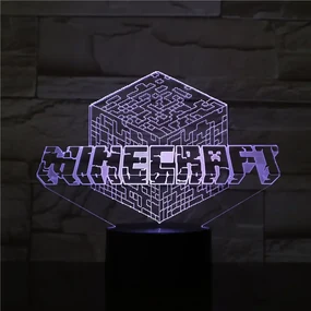 3Dmix 3DL-CRK027 – 3D LED nočná lampa - Minecraft (Crack základňa)