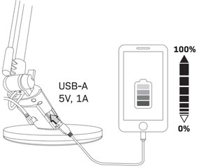 LED Stmievateľná dotyková stolná lampa OPTIMUM LED/7W/230V 3000/4000/6000K biela