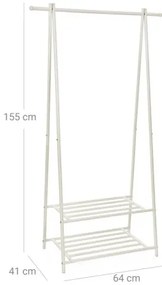 Stojanový vešiak LINEA biely