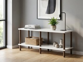 TV stolík SOLE 90 cm, biela