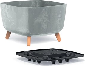 Kvetináč GRACIE SQUAT ECO antracitový