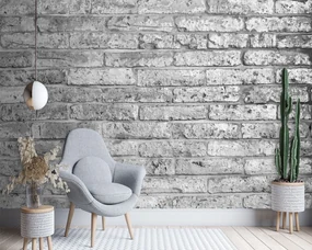 Gario Fototapeta Stará sivá tehlová stena Materiál: Vliesová, Rozmery: 400 x 280 cm