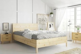 INTERBEDS Detská posteľ Continental 180x200cm prírodná