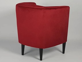 Kreslo Navara, červená látka