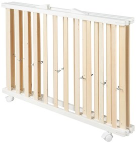 Detská ohrádka v bielo-prírodnej farbe 100x75 cm – Roba