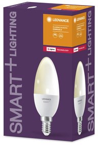 LEDVANCE Inteligentná LED žiarovka SMART+ ZB, E14, sviečka, 5W, 470lm, 2700-6500K, teplá studená biela